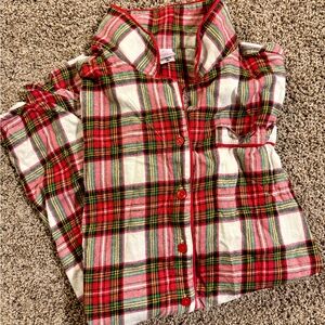 Hanna Andersson Red Plaid Pajama nightgown